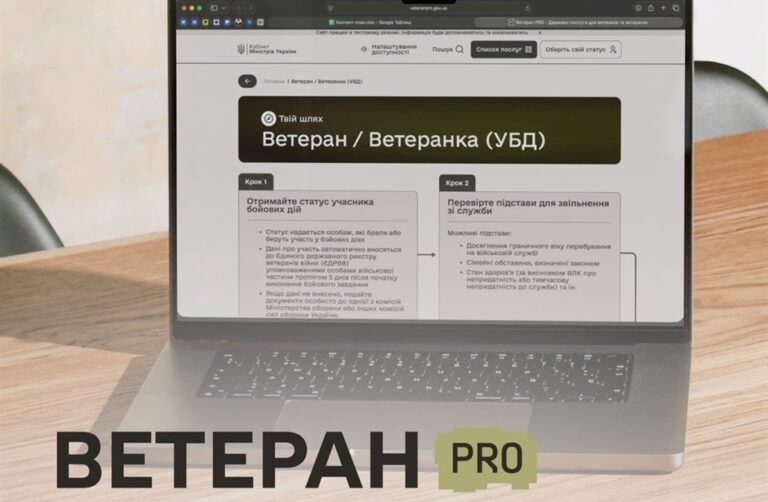В Україні запрацював Ветеран PRO — єдина цифрова платформа для ветеранів, ветеранок та їхніх родин